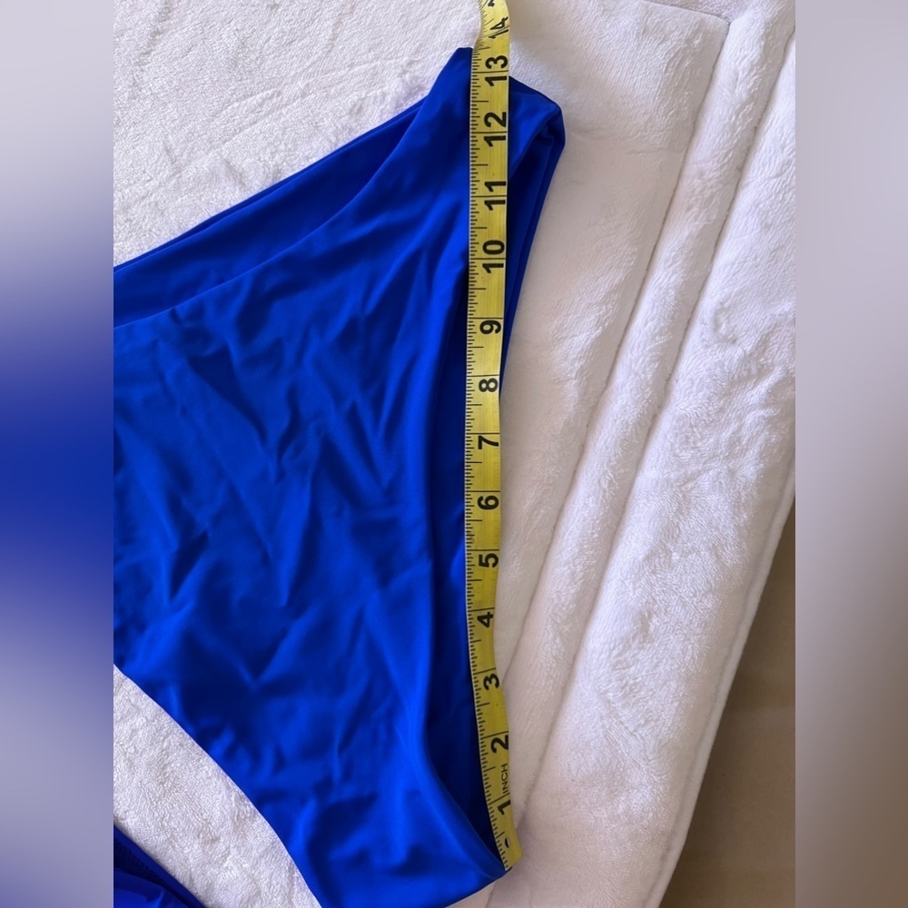 NWOT Womens Two Piece High Waisted Bikini unbranded size XL blue - Picture 14 of 14